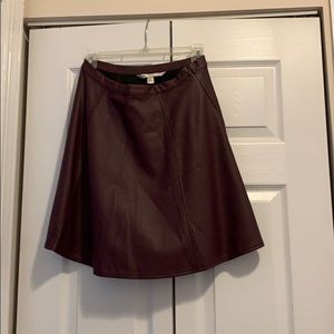 Faux leather skirt